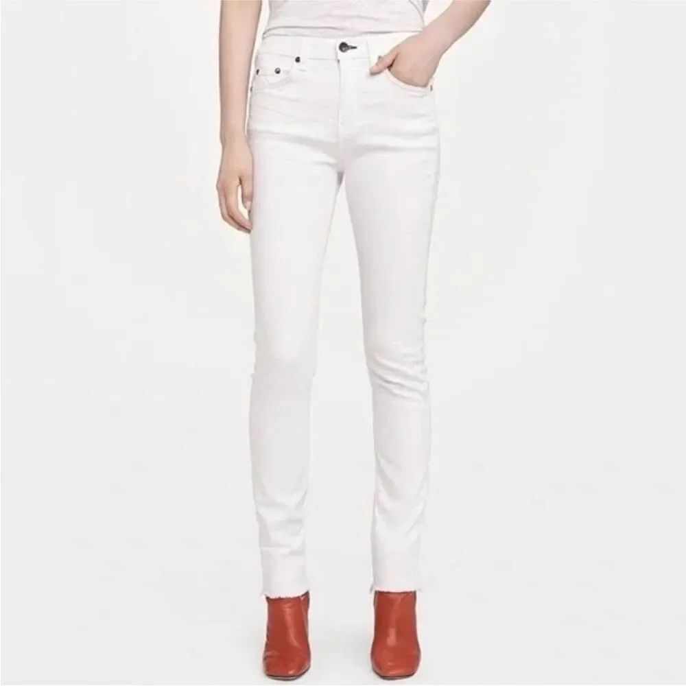 Rag & Bone Aged White 10 Inch Classic White Skinny Jeans Women’s NWT